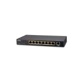 PL-GSD-908HP Yönetilemeyen Masaüstü Tip Switch (Unmanaged Desktop Switch) 8-Port 10/100/1000T 802.3at/af PoE+ Injector (Per port 30.8 watt) (PoE Güç Bütçesi maks. 100 watt) 1-Port 10/100/1000T - 1