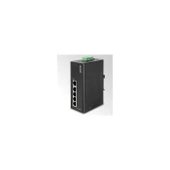 PL-ISW-504PT Endüstriyel Tip Yönetilemeyen PoE Switch (Industrial Unmanaged PoE Switch) 5-Port 10/100Base-TX 4-Port IEEE 802.3af PoE Injector (Per port 60 watt) IP30 - 1