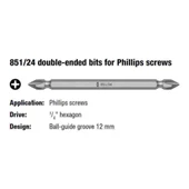 Wera 851/24 Ph/Yıldız 2x200mm Bits 05135728001 - 2
