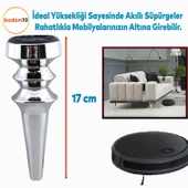 Oliva Gümüş Krom 17 Cm Mobilya Kanepe Koltuk Tv Ünitesi Konsol Yükseltme Ayağı Ayakları 4 Adet - 3