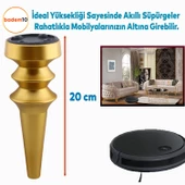 Oliva Mat Altın 20 cm Mobilya Kanepe Koltuk Tv Ünitesi Konsol Yükseltme Ayağı Ayakları 4 Adet - 2
