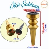 Oliva Mat Altın 20 cm Mobilya Kanepe Koltuk Tv Ünitesi Konsol Yükseltme Ayağı Ayakları 4 Adet - 3