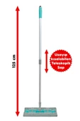 SMARTER MAGIC MOP + 3 YEDEK MOP PASPAS MANDALLI  YER YÜZEY TEMİZLİK HAVLUSU BEZİ UYUMLU - 4