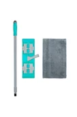 SMARTER MAGIC MOP + 3 YEDEK MOP PASPAS MANDALLI  YER YÜZEY TEMİZLİK HAVLUSU BEZİ UYUMLU - 5