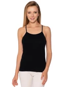 6 Adet Gümüş Bayan Renkli Ribana Düz Biye İp Askılı Atlet 4023 thumbnail 2