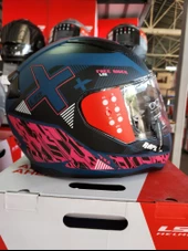 LS2 RAPID 2 XTREET MAT MAVİ-MOR KASK XL - 2