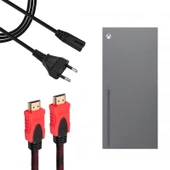 Xbox Series X Güç Kablosu ve Örgülü Hdmi Kablo Set Xbox Aksesuar thumbnail 1