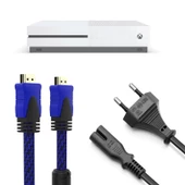 Xbox One S Güç Kablosu Hdmi Örgülü Kablo Set Xbox Aksesuar thumbnail 1