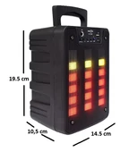 Polygold Greatnice GTS1869 Mikrofonlu 4 İnç Radyolu Rgb Ledli Bluetooth Hoparlör - 6