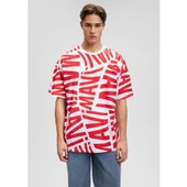 MAVİ BASKILI TİŞÖRT - 3