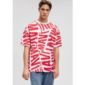 MAVİ BASKILI TİŞÖRT - 7