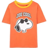 SNOOPY BASKILI TİŞORT Koyu - 4