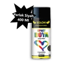 5 Adet Sprey Boya Parlak Siyah 400 Ml. - 2