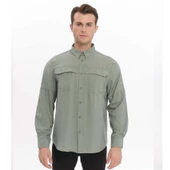 FreeCamp Novella Erkek Gömlek 105890 Yeşil thumbnail 1