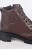 Pierre Cardin 54062 Hafif Topuklu Yandan Fermuarlı Ortapedik Tabanlı Kadın Kahverengi Kışlık Bot - 2