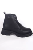 Pierre Cardin 54193 Ortapedik Taban Bğcıklı Geniş Tabanlı Hafifi Topuklu Siyah Kadın Kışlık Bot - 1
