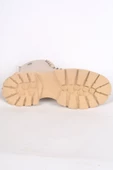 Pierre Cardin 54193 Ortapedik Taban Bğcıklı Geniş Tabanlı Hafifi Topuklu Krem Kadın Kışlık Bot - 4