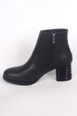 Pierre Cardin 52524 Yandan Fermuarlı Hafif Topuklu Siyah Kadın Kışlık Bot - 3