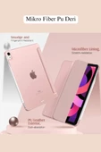 iPad Air 11 inç 2024 6. Nesil M2 Çip Uyumlu Kalem Bölmeli Akıllı Smart Tablet Kılıfı thumbnail 3
