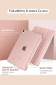 iPad Air 11 inç 2024 6. Nesil M2 Çip Uyumlu Kalem Bölmeli Akıllı Smart Tablet Kılıfı thumbnail 4