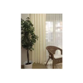 Krem Ada Fon Perde Normal Pile 1'E 2,5 PİLE - 4