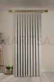 Taş Ada Fon Perde Normal Pile 1'E 2,5 PİLE - 2