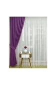 Mor Ada Fon Perde Normal Pile 1'E 2,5 PİLE - 4