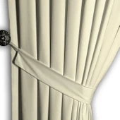 Krem Ada Fon Perde Sık Pile 1'E 3 PİLE thumbnail 3