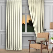 Krem Ada Fon Perde Sık Pile 1'E 3 PİLE thumbnail 1