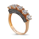 Altın Beştaş Yüzük 3,72 Gram - 1