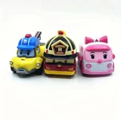 Robocar Poli Sürtmeli İt gitsin 3 lü set Roy - Bucky - Amber Muadil - 2