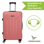 Vegmann Vela Pembe 2'li Valiz Seti Orta Boy ,Kabin Boy - 5