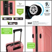 Vegmann Vela Pembe 2'li Valiz Seti Orta Boy ,Kabin Boy - 3