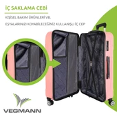 Vegmann Vela Pembe 2'li Valiz Seti Orta Boy ,Kabin Boy - 4
