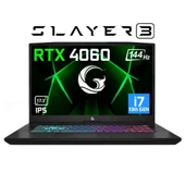 Game Garaj Slayer3 7Xl-4060 V2 C3 Intel Core İ7 13700H 64Gb Ram 1Tb Ssd Rtx4060 17.3" Fhd 144Hz Ips Freedos Dizüstü Bilgisayar + Çanta - 1