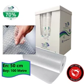 Balonlu Naylon 50Cm X 100Mt (En: 50 cm, Boy: 100mt.) Üç Katlı Eşya Koruma Ambalajı, Pat Pat - 1