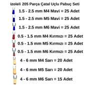 Stronger 205 Parça izoleli Çatal Uçlu Pabuç Seti - 3