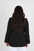 Kadın Astarlı Büyük Beden Blazer Ceket 0101-1 - 4