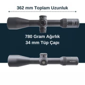 Continental x6 4-24x56 MBR FFP 34mm Uzun mesafe yivli tüfek dürbünü - 2
