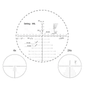 34mm Continental x6 4-24x56 FFP Ranging Tüfek Dürbünü - FDE/Çöl Rengi - 2