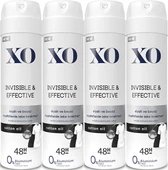 XO Deodorant 150ML Women-Kadın Invisible & Effective (4 Lü Set) - 1