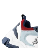 U.s. Polo Assn. Tracky 4Pr Kadın Beyaz-Mavi Sneaker Ayakkabı - 7