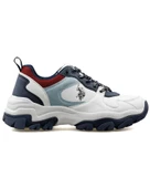 U.s. Polo Assn. Tracky 4Pr Kadın Beyaz-Mavi Sneaker Ayakkabı - 1