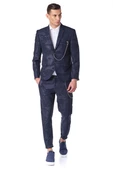 CEKMON Erkek Regular Fit Zincir Detaylı Blazer Rahat Klasik Ceket - 12