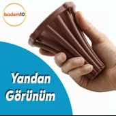 İstanbul Konsol Mobilya Kanepe Koltuk Tv Ünitesi Baza Ayağı Orta Sehpası Ayak Ayakları 12 cm Kahve - 7