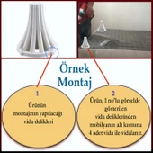 İstanbul Konsol Mobilya Kanepe Koltuk Tv Ünitesi Baza Ayağı Orta Sehpası Ayak Ayakları 12 cm Beyaz thumbnail 3