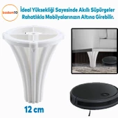 İstanbul Konsol Mobilya Kanepe Koltuk Tv Ünitesi Baza Ayağı Orta Sehpası Ayak Ayakları 12 cm Beyaz thumbnail 4