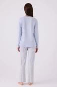 Pierre Cardin 8888 Kadın Uzun Kol Pijama Takım - 3