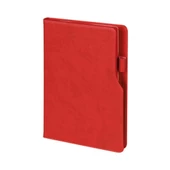 Termo Deri Yüzeyli Kalem Tutuculu Lastikli Çizgili Defter - 3