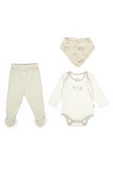 Bebek 3lü Set %100 Organik Pamuk, Bebek ve Yenidoğan Serisi - CSY5201 - 2